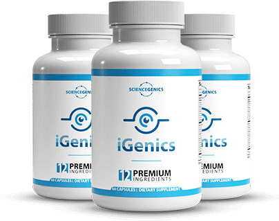 iGenics Vision Support Supplement Bottles